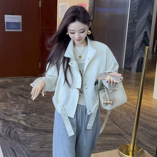 休闲百搭短款外套女春秋季新款宽松时尚夹克小个子显瘦棒球服上衣