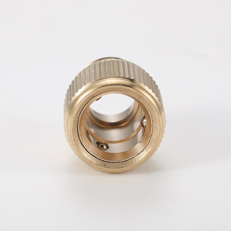 全铜四分外丝通水 水枪快速连接头洗车I水管软管快接直枪对接神器