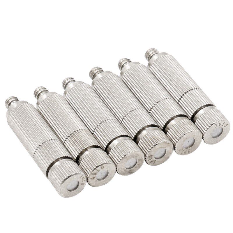 高压雾化喷头 除尘加湿器喷雾头带过滤网 五P金配件防滴精细喷嘴