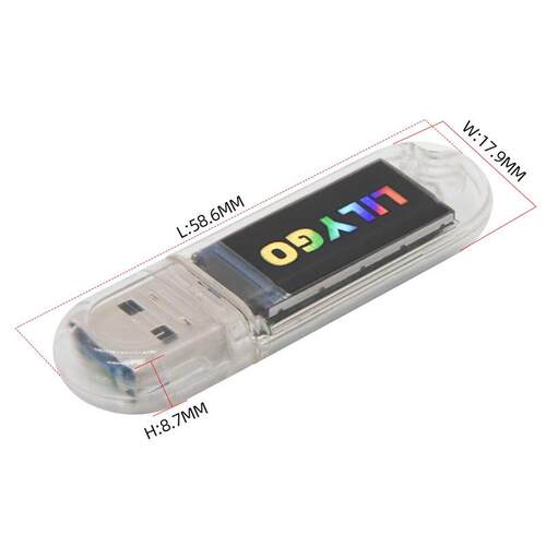 T-Dongle-S3 开发板 0.96寸液晶显示屏支持WiFi蓝牙TF卡
