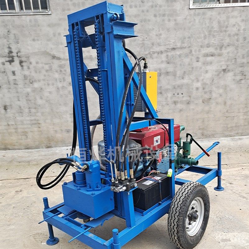 销售牵引式c农用小型打井机 22马力柴油打井机 家用打井机