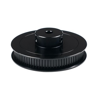 2.4GT2同步轮80齿18mm厚内孔5纯铝减速轮3DT打印机配件皮带轮