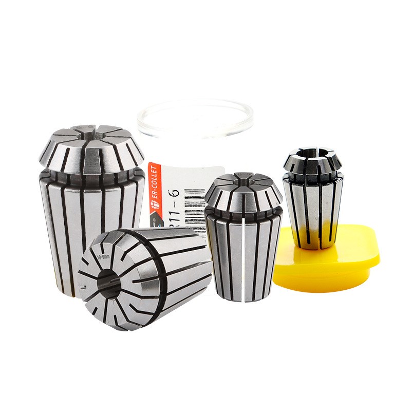 主轴ER11A型夹头 雕p刻机夹头筒夹 套筒螺母夹持范围1-7mm ER夹头