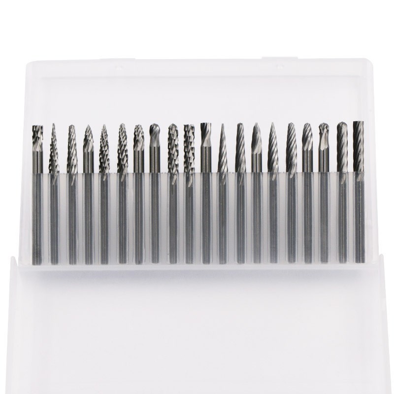 3*3mm套装单纹双纹n20pcs硬质合金旋转锉20件套钨钢磨头雕刻滚磨