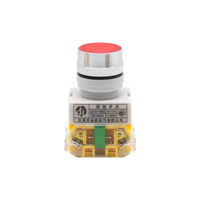 LAY37e按钮平头蘑菇自复位两三挡旋钮启动停止按钮开关自锁