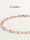 Флагманский магазин Cartier, серия Santo, Розовое золото, Браслет-цепочка из белого золота mini 1