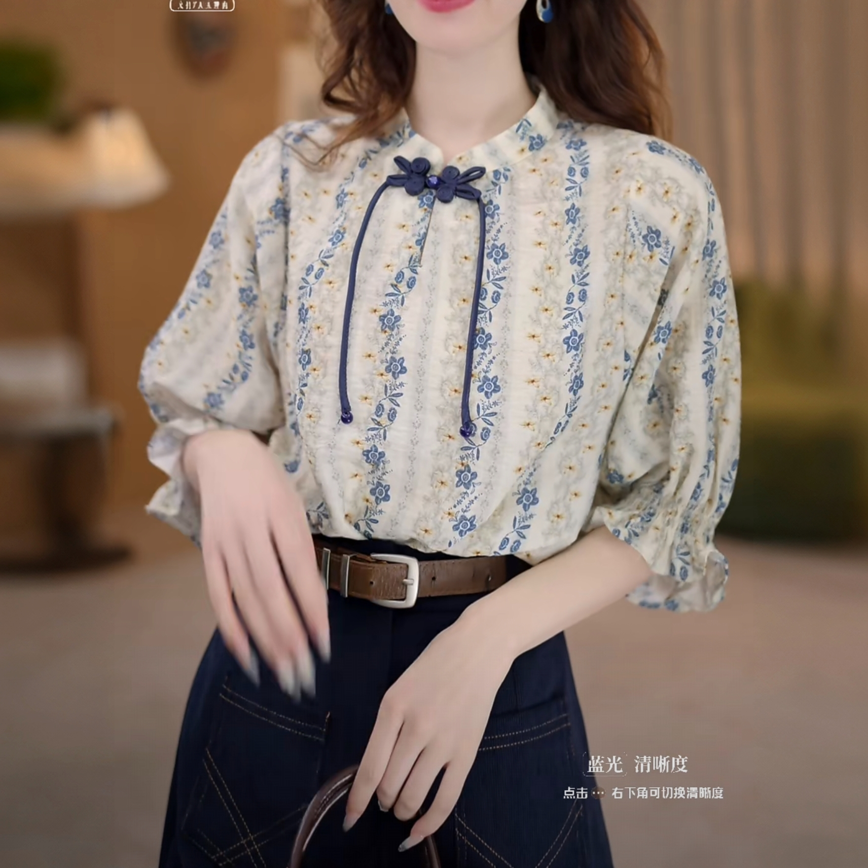 2026新款百搭复古衬衫复古港风短袖夏季宽松女衬衫百搭上衣