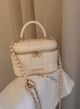 CIERA KRY白金香风盒子包包女2025新款质感链条单肩斜挎小包