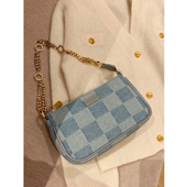 南风chio旗舰布拉格麻将包包女2025棋盘格链条单肩腋下包超火斜挎