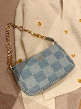 南风chio旗舰布拉格麻将包包女2025棋盘格链条单肩腋下包超火斜挎