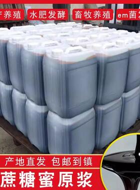 广西甘蔗糖蜜原浆水肥发酵用酵素种植水产红糖em菌养殖饲料糖蜜液