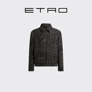树叶图案印花提花飞行员外套 男士 ETRO艾绰 25秋冬新款