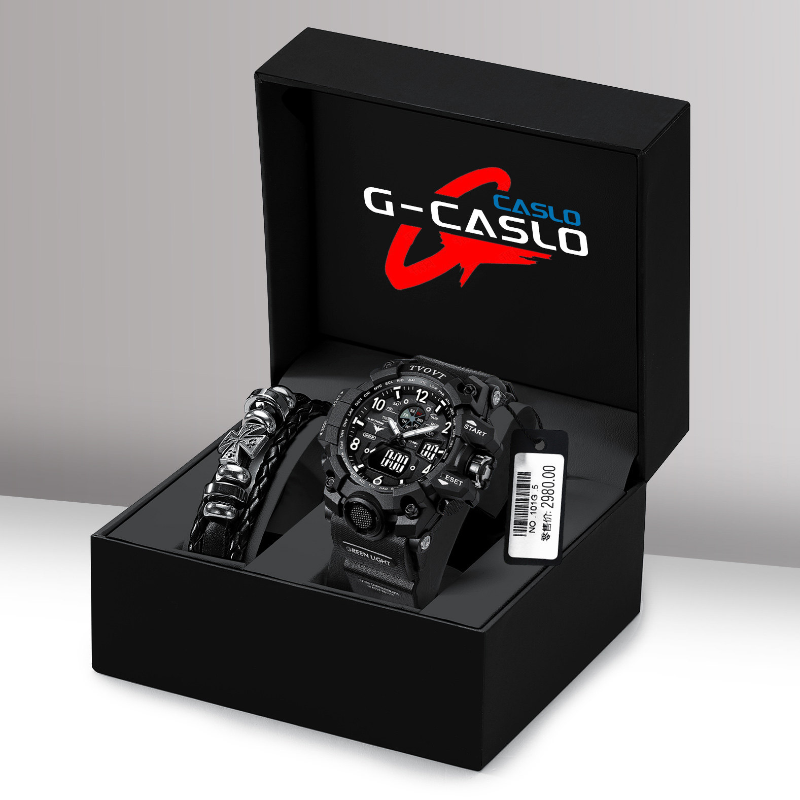 手表男士青少年初高中学生潮流机械大表盘运动多功能游泳儿童电子