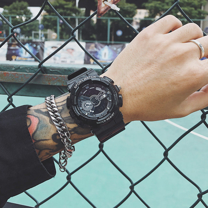 Водонепроницаемые механические электронные мужские часы