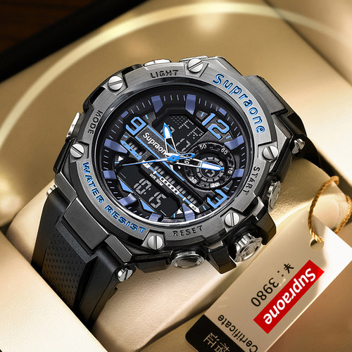 纲铁之伈可戴游泳多功能男生手表