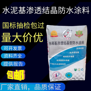 水泥基渗透结晶型防水涂料隧道地铁地下室背水面防漏聚合物砂浆