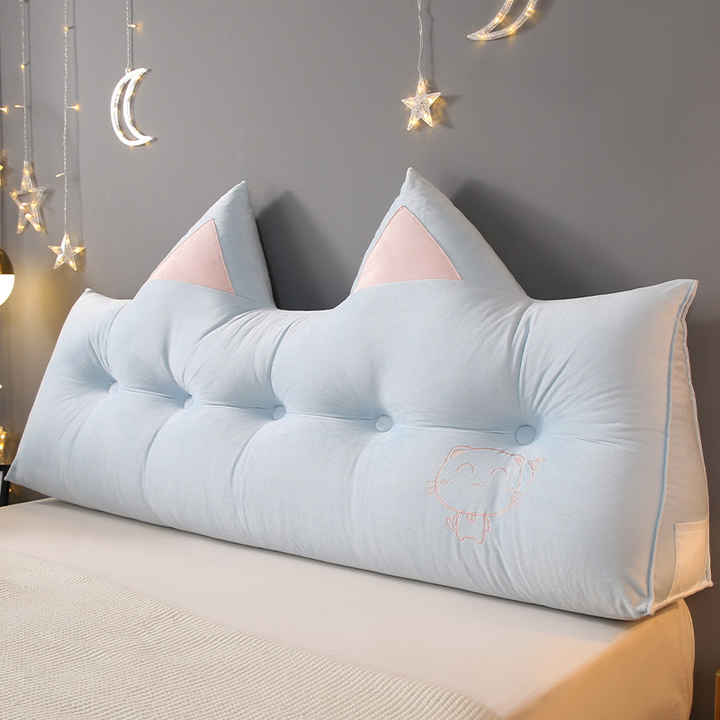 三角床头不塌陷靠枕宿舍学生靠背软包可拆洗儿童卧室防撞床上靠垫,居家布艺,床头靠垫,淘宝优惠券,粉丝福利购,淘宝优惠卷