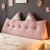 设计感床上靠枕三角床头靠垫卧室榻榻米靠背飘窗防撞软包可拆洗