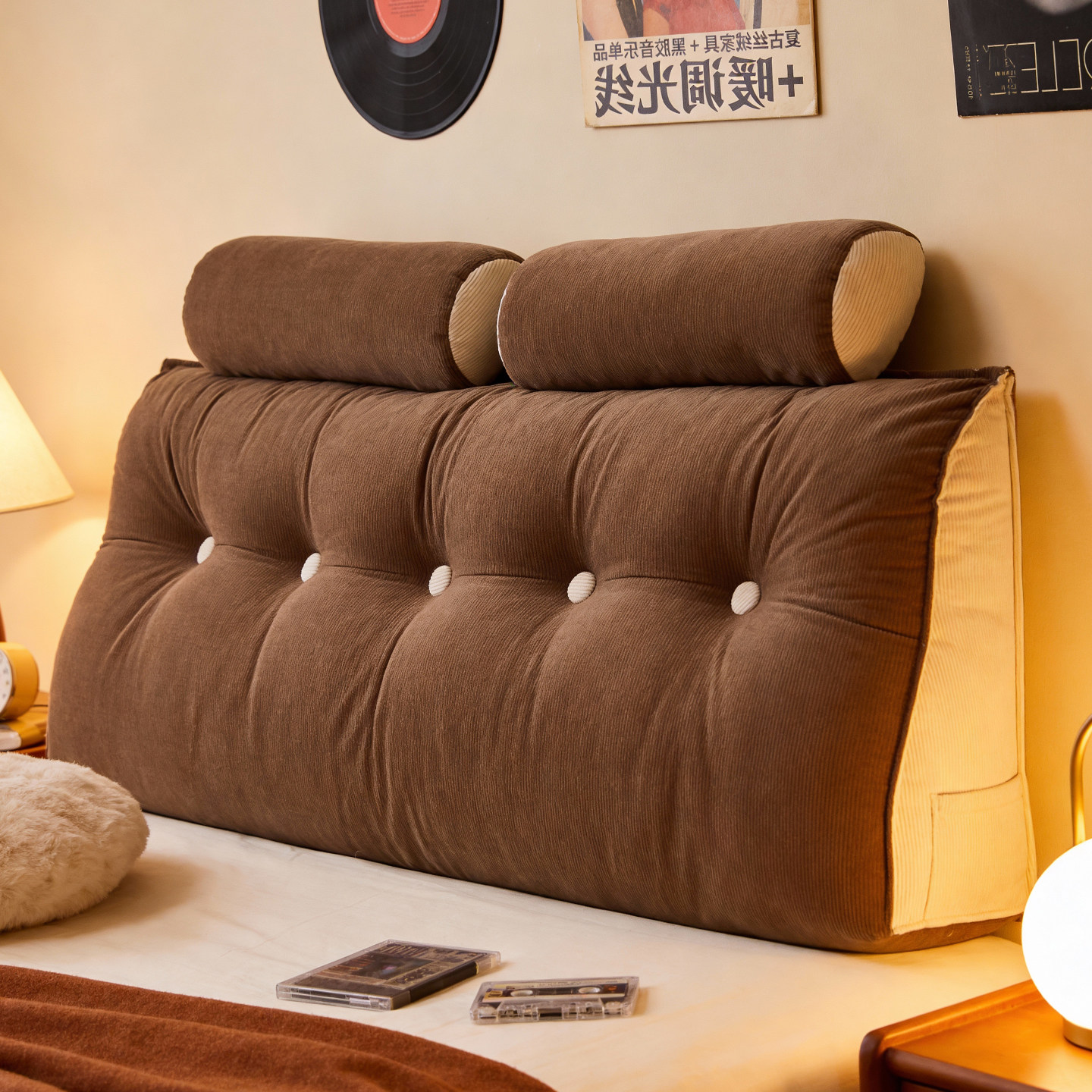 静奢风床头软包靠背三角床上靠枕防撞榻榻米靠垫沙发软垫可拆洗,居家布艺,床头靠垫,淘宝优惠券,粉丝福利购,淘宝优惠卷