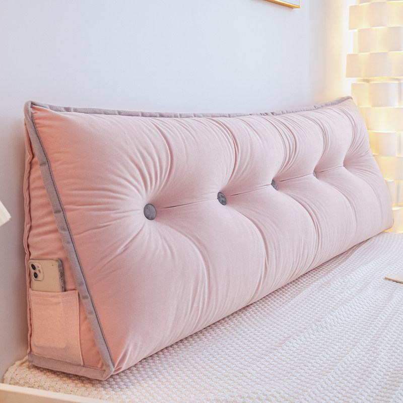 三角靠垫床头软包靠背沙发榻榻米护腰软垫儿童防撞床上靠枕可拆洗,居家布艺,床头靠垫,淘宝优惠券,粉丝福利购,淘宝优惠卷