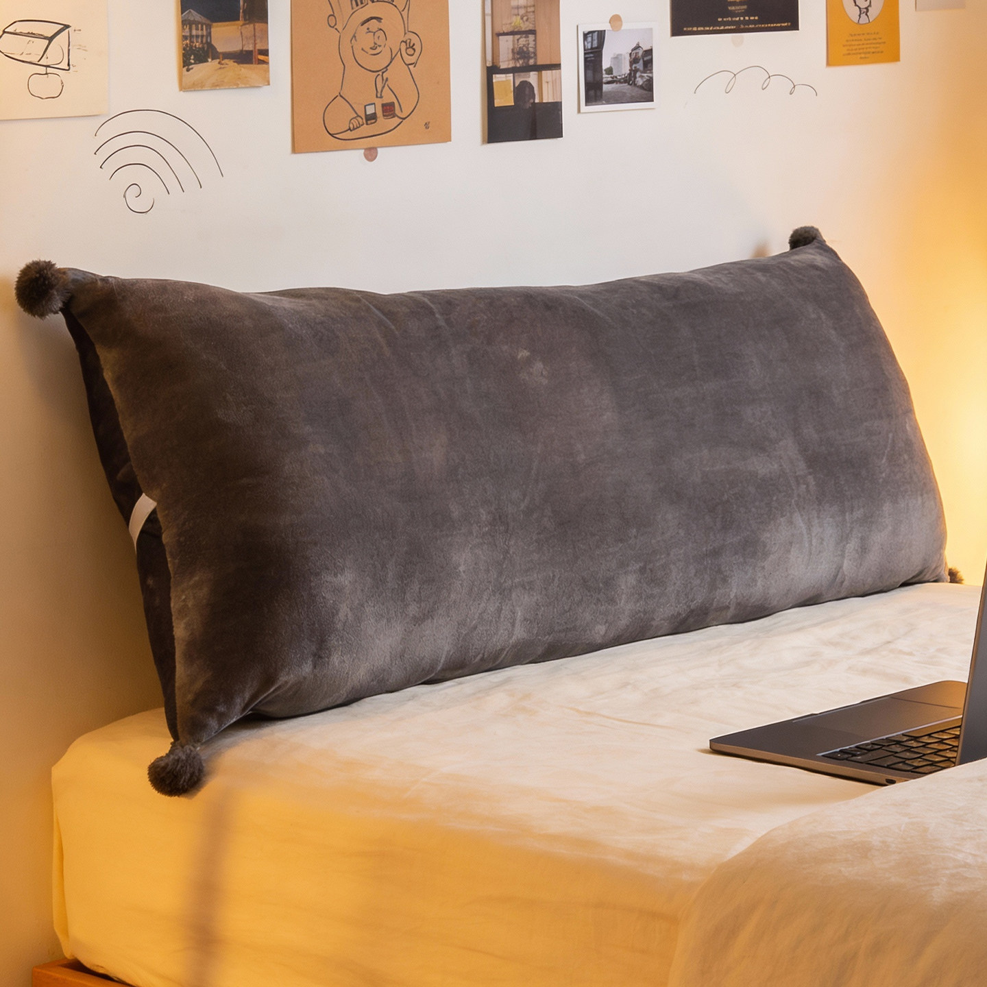 百搭床头靠垫卧室床上靠枕冬季榻榻米靠背加绒沙发软包飘窗软垫,居家布艺,床头靠垫,淘宝优惠券,粉丝福利购,淘宝优惠卷