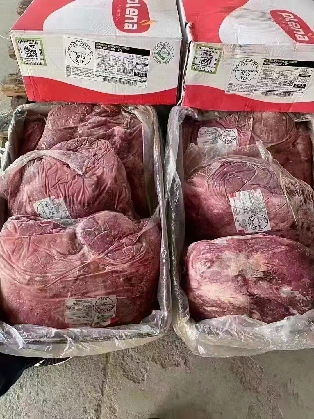 净重40斤牛脖肉进口瘦肉无油牛肉