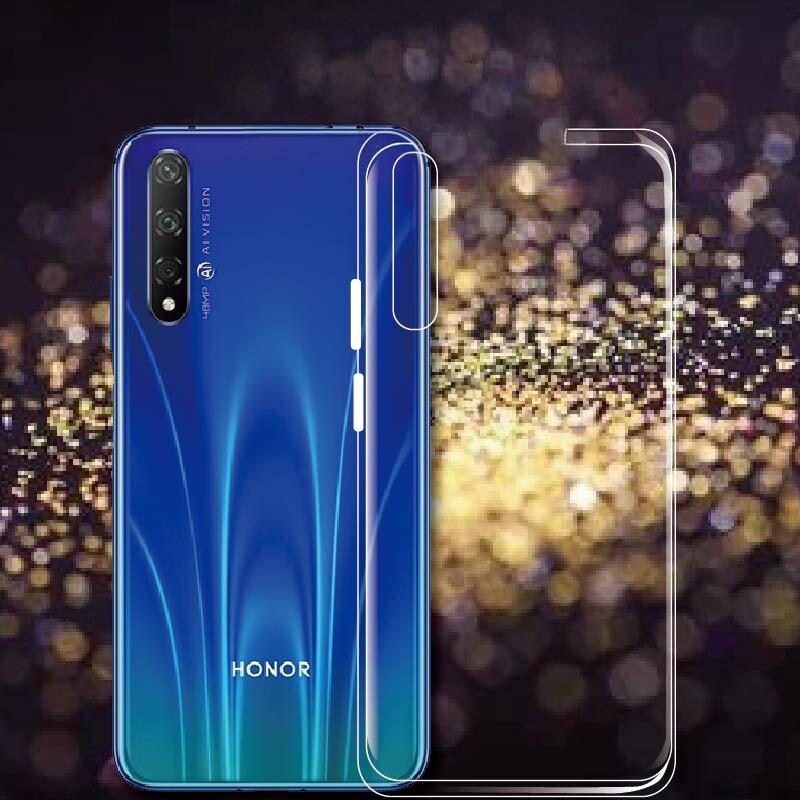 适用华为荣耀20S手机后壳honor 20s硅胶保护套YAL-AL50全包边防摔TL50透明软壳简约轻薄外壳新潮牌网红男女款