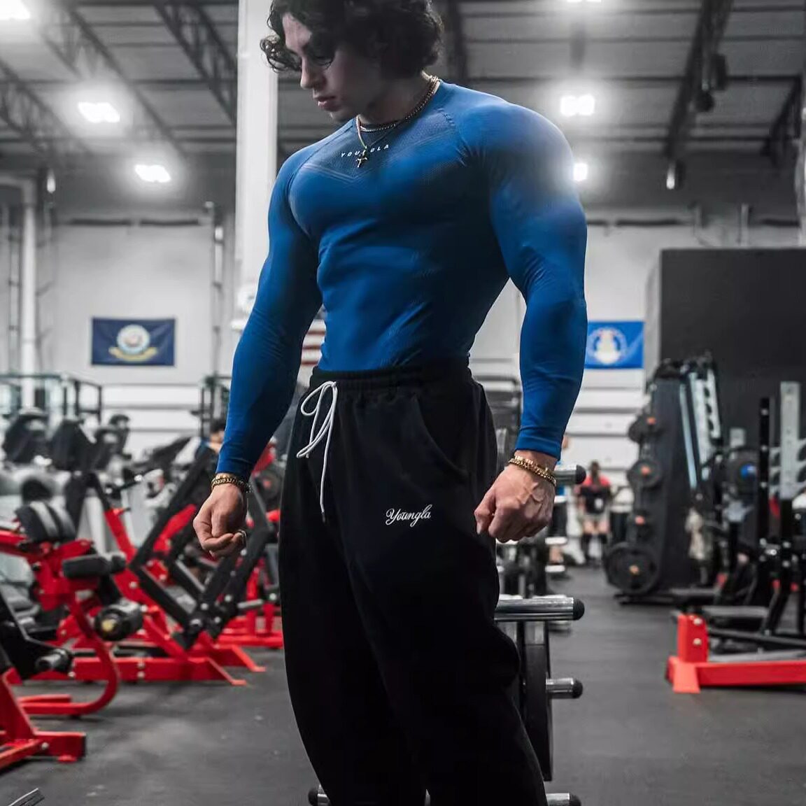 LA正品尾单超帅紧身衣