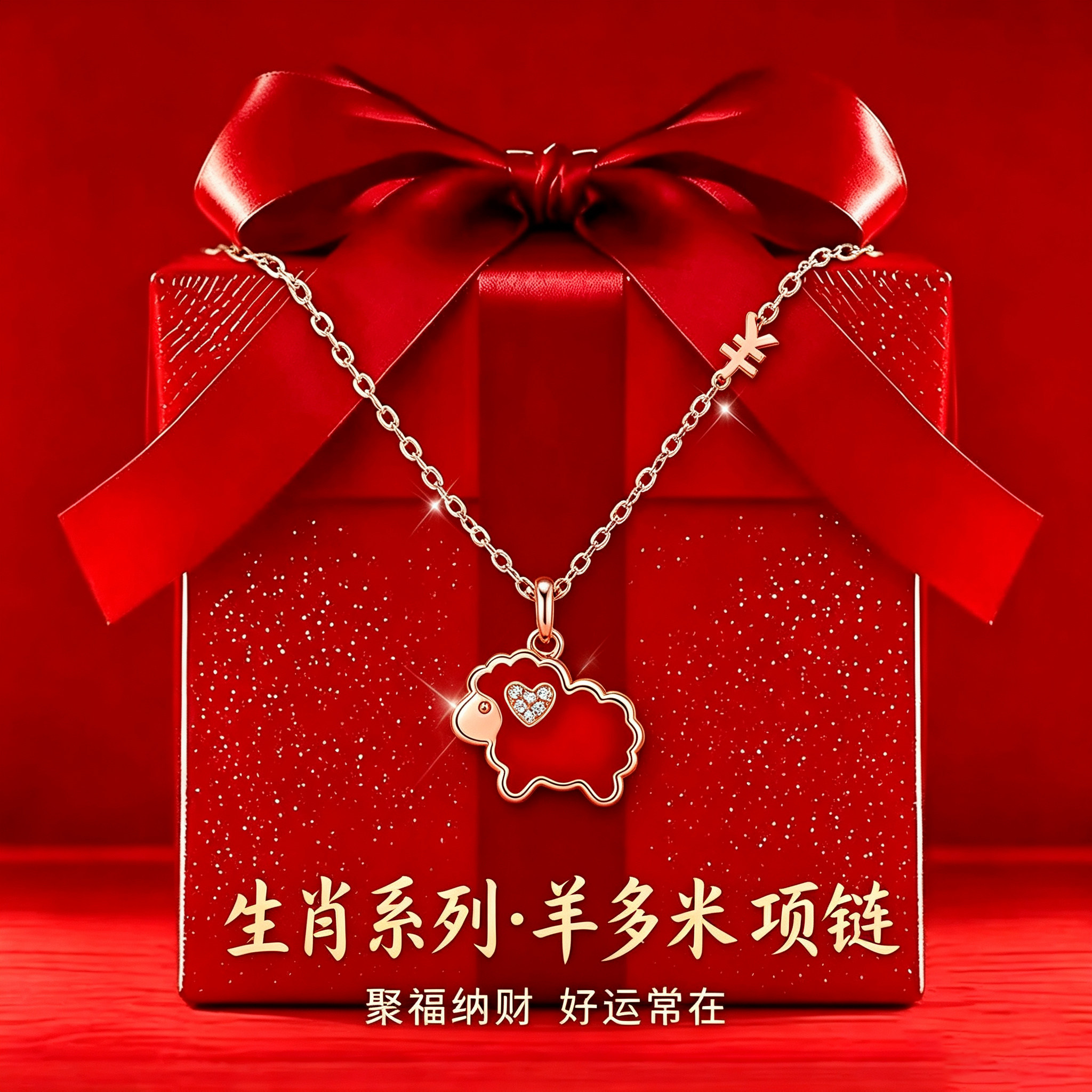 Grace Girl羊多米生肖项链玛瑙送女友老婆闺蜜生日礼物2026新爆款
