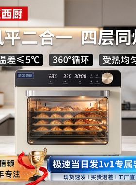 家用大容量风炉平炉二合一电烤箱