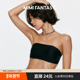 MIMI FANTASY黑色抹胸打底内搭防走光内衣女无痕防滑裹胸无肩带