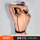 MIMI FANTASY无痕大露背文胸挂脖交叉U型隐形内搭薄款 美背内衣女