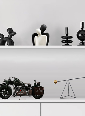 艺术工艺礼品摆饰书柜风格家居软装公司摆设客厅样板房间摆件小众