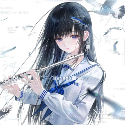 抱盒50张 小春明一扭蛋MY 女生姐妹插画头像原创圈直购高清无水印