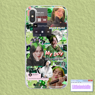 碧梨Billie Eilish比莉艾利什手机壳适用于iphone15PROMAX苹果1234miniXSRE678PLUS华为nova14荣耀90小米安卓