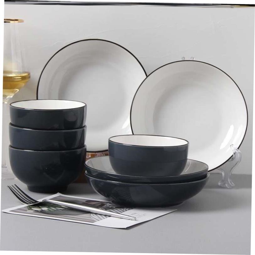 18-piece set of bowls and plates set of ceramic bowls 碗盘1