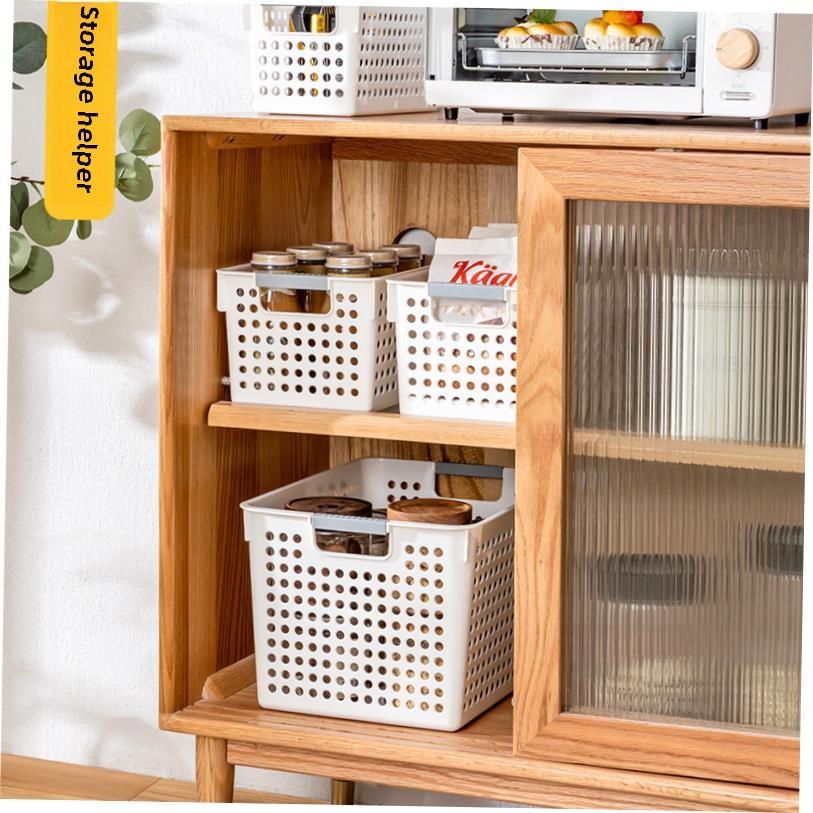 Plastic tabletop toy storage basket A4 document book materi