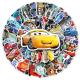 Cute Lightning 50pcs Cars Stickers Cartoon McQueen