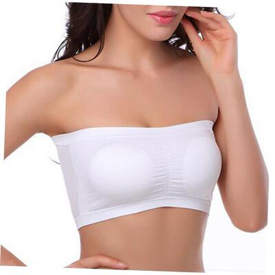 Chest Wraps Tops Plus Size Women Strapless Soft Bra 裹胸衣女