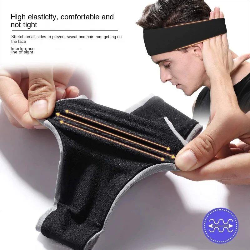 Sweatband for Men Women Elastic Sport Hairbands Head Band Yo