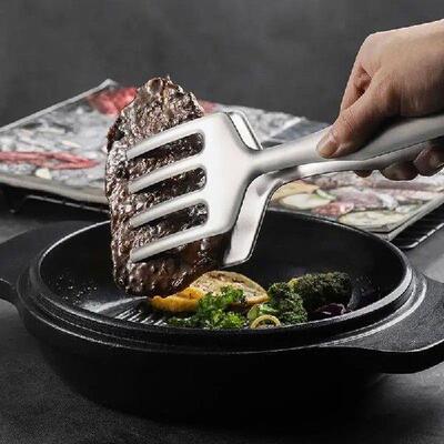 Shovel Clip Stainless Steel Flipping Clip Tongs Double