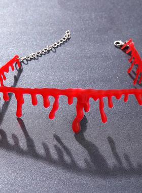 Halloween decorative horror vampire Diablo blood Necklace