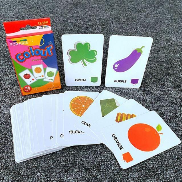 high quality 36pcs Flashcards Kids Learn English Word Card