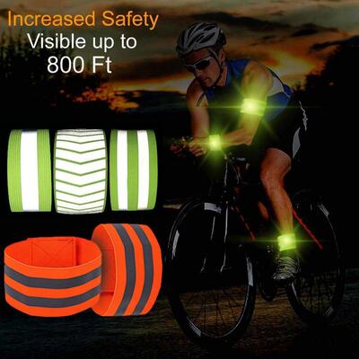 1 PC Cycling Reflective Strips Outdoor Running Warning Wrist