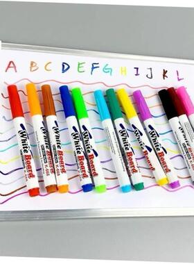 12 Colors Whiteboard Markers Erasable Colorful Marker Pens L