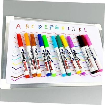 12 Colors Whiteboard Markers Erasable Colorful Marker Pens L