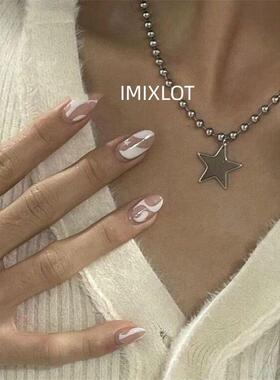 Titanium Steel Star Pendant Necklace for Men WomenHip Hop Co