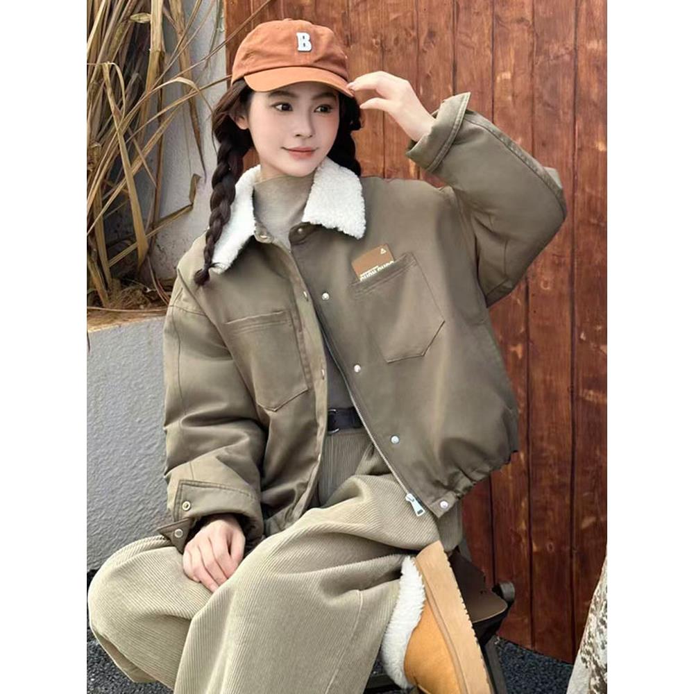 JOYIASS小个子短款派克服女2025年秋冬季新款韩版宽松休闲夹克袄