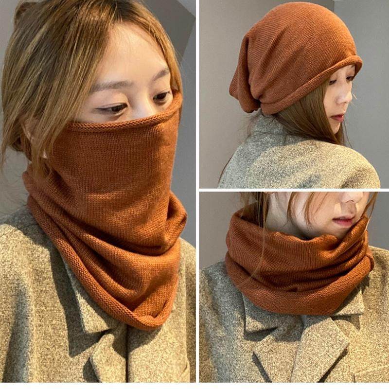 围脖女纯色多功能秋冬针织挂耳面罩百搭骑车防风保暖护颈加厚口罩,居家日用,口罩,淘宝优惠券,粉丝福利购,淘宝优惠卷