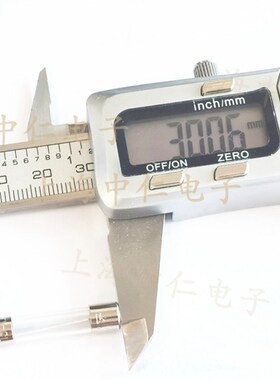 上海松山保险丝管RF1-30 5A 6.3A 8A 10A 15A 20A L250V 6X30MM